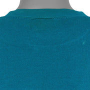 Close view of the repaired upper-back area and small fabric mark