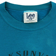 Lee Sport XX-Large label inside the teal Jaguars sweatshirt