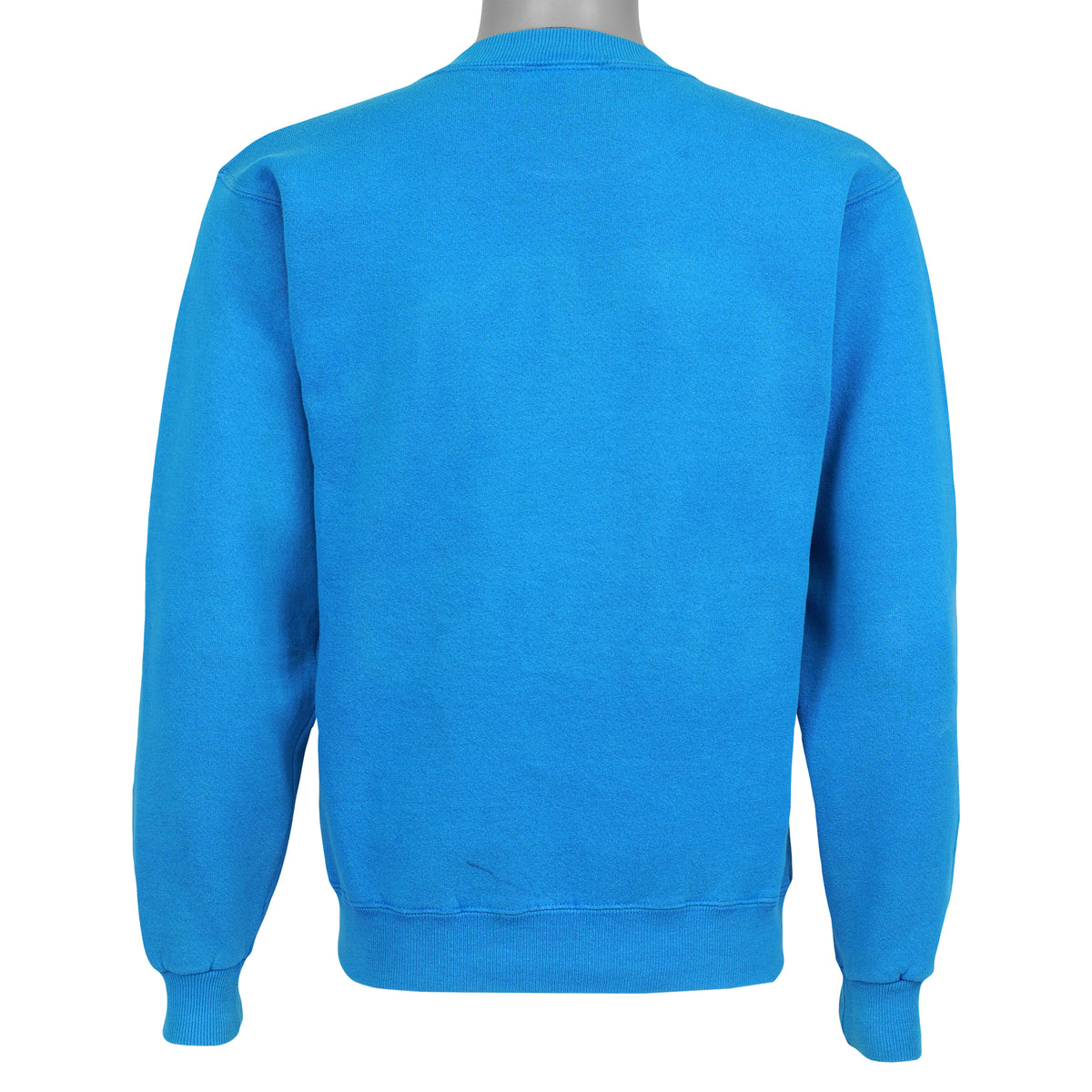 Plain blue back view of the Carolina Panthers Lee Sport sweatshirt
