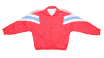 Adidas - Red Stripes Windbreaker 1990s X-Large Vintage Retro