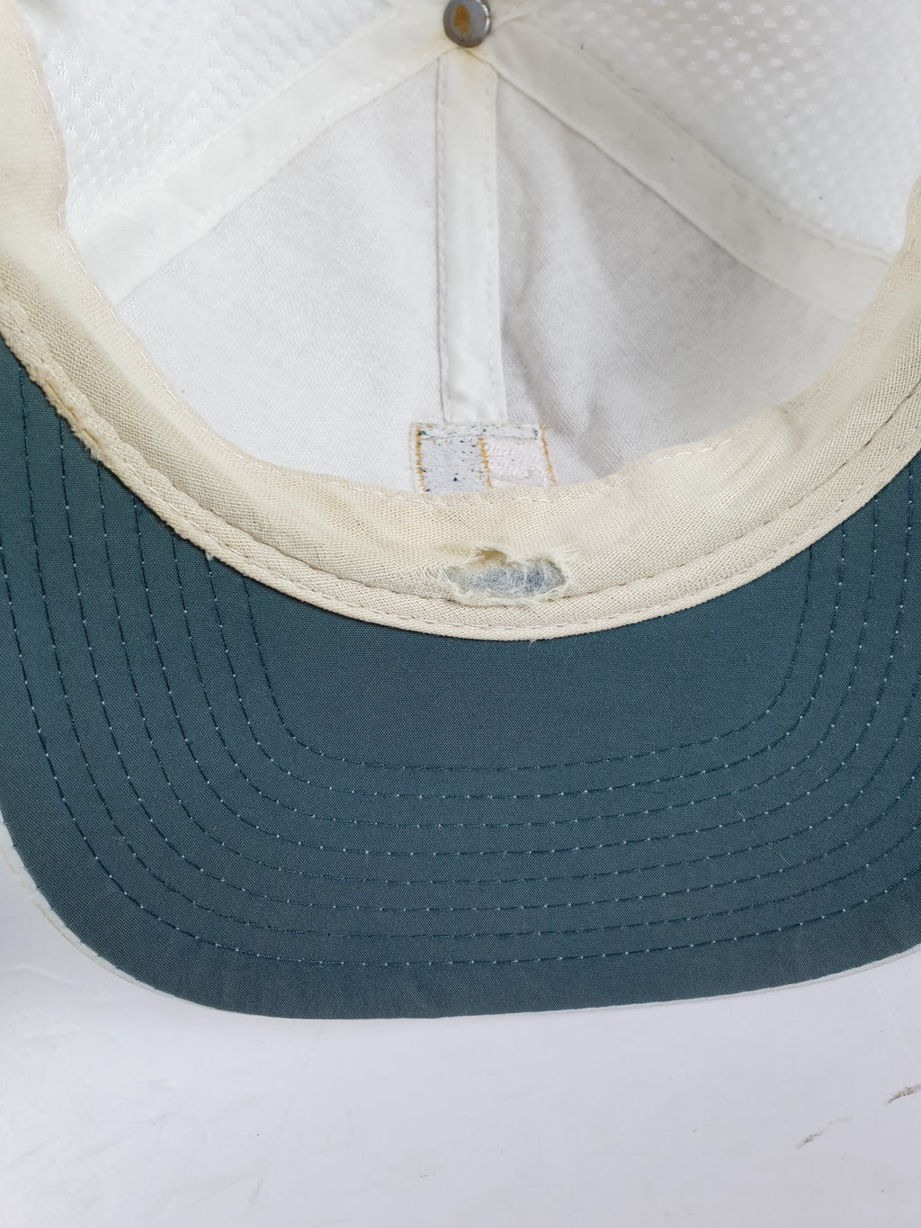 Nike - White Nike Court Snapback Hat 1990s OSFA