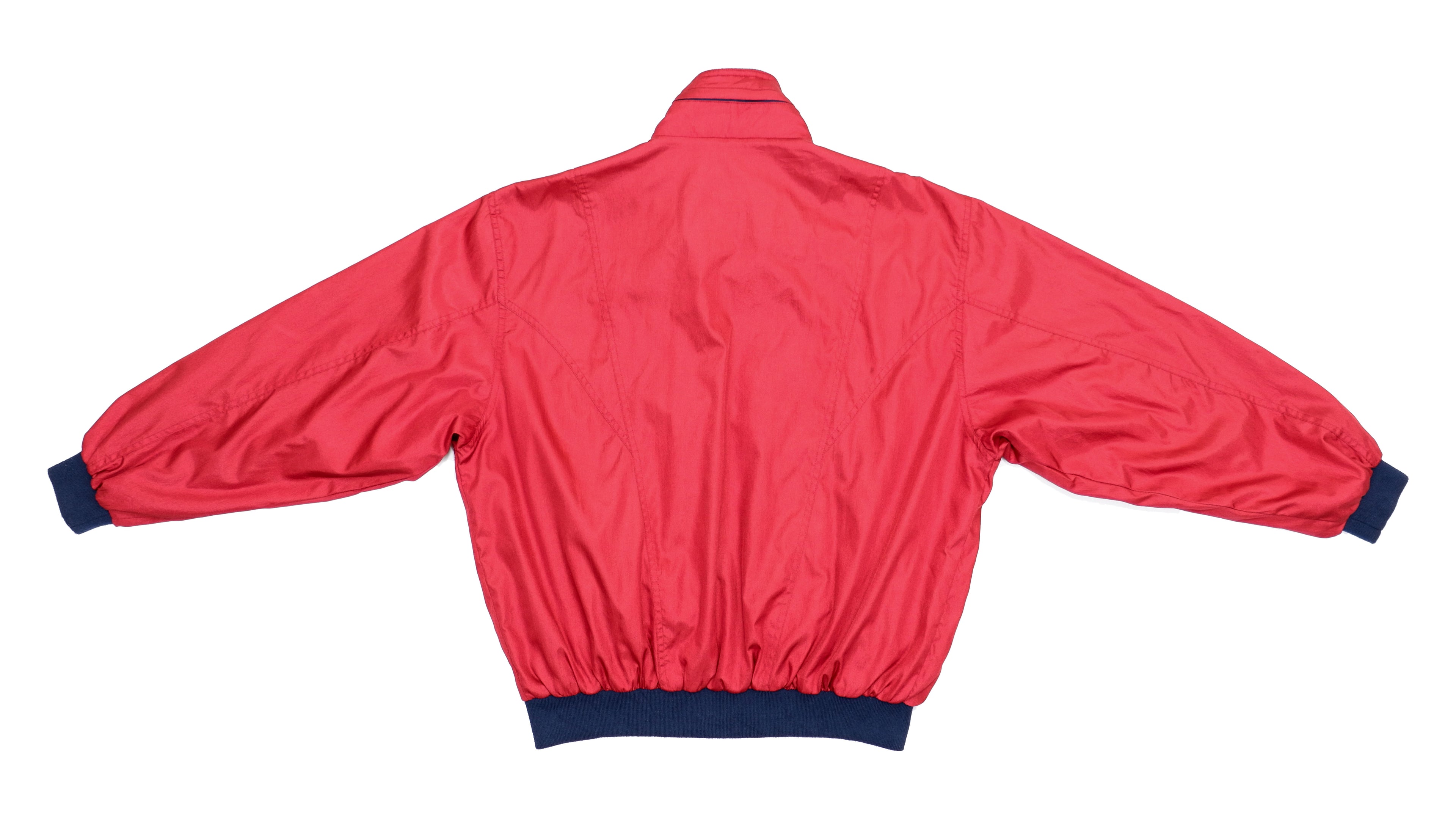 Reebok - Red Jersey Style Windbreaker 1990s X-Large