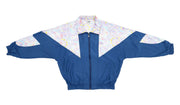 Puma - Blue Patterned Track Jacket 1990s X-Large