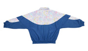 Puma - Blue Patterned Track Jacket 1990s X-Large