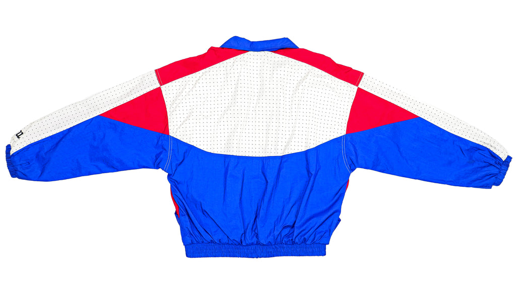 Wilson - Blue, Red & White Colorway Windbreaker 1990s Medium Vintage Retro