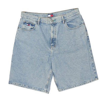 Tommy Hilfiger - Light-Wash Jean Shorts 1990s Womens 38