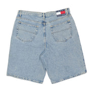 Tommy Hilfiger - Light-Wash Jean Shorts 1990s Womens 38