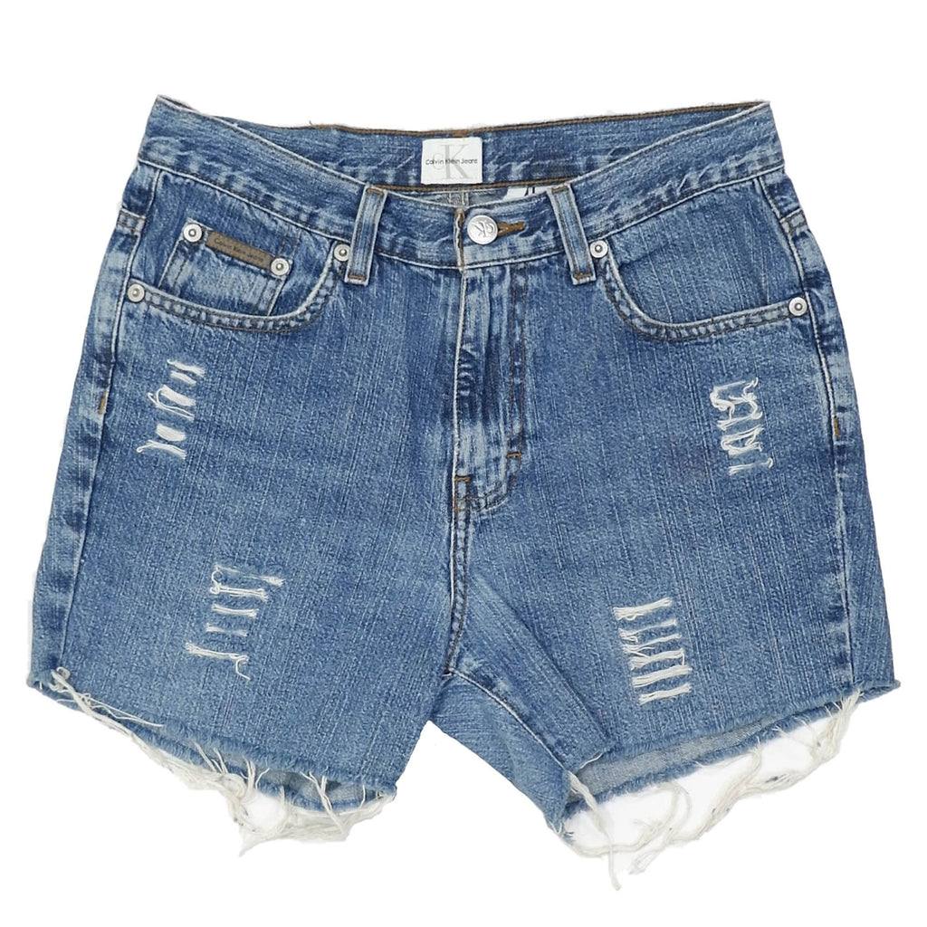 Calvin Klein - Distressed Jean Shorts 1990s Womens 3