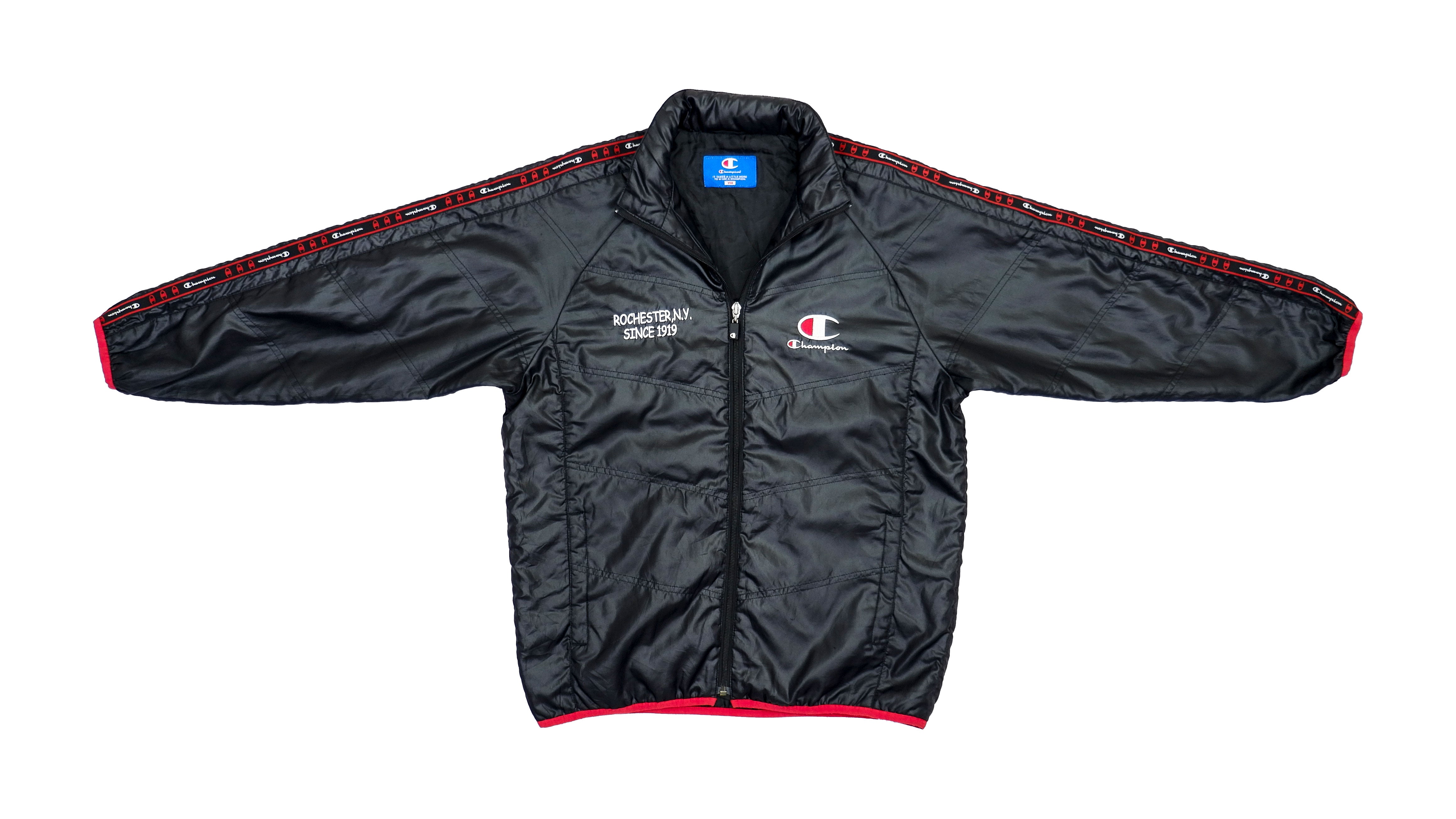 Champion Black Rochester New York Windbreaker 1990s Medium