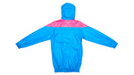 Reebok - Blue and Pink Big Logo Windbreaker Small