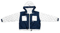 FILA - Blue and White Womens Quilted Jacket 1990s X-Large