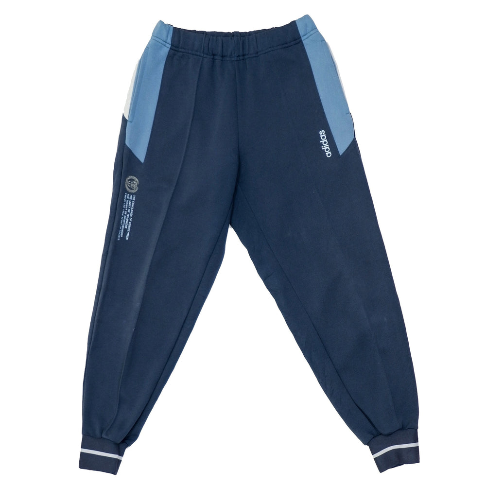 Adidas - Blue Sweatpants with Side Detail 1990s Small