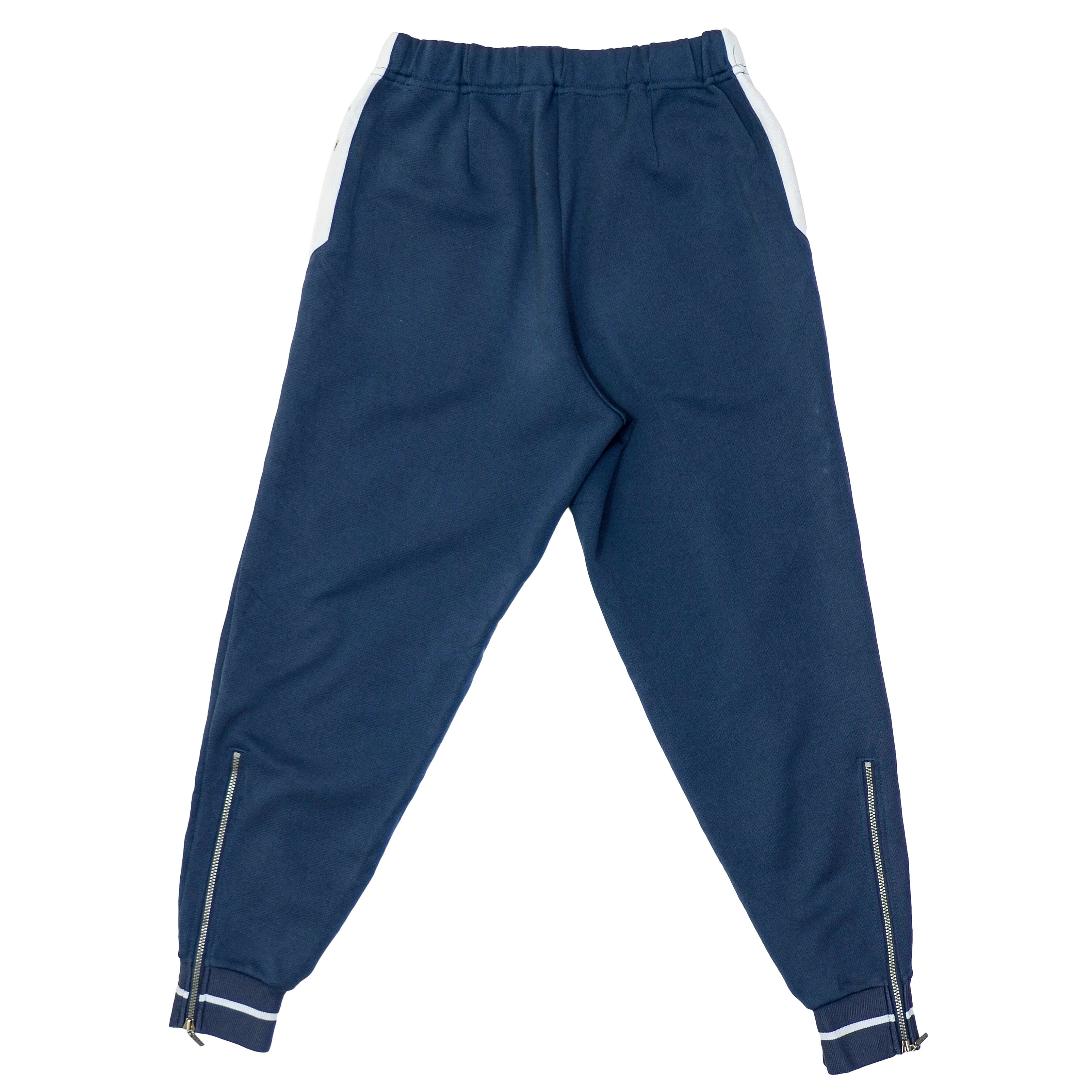 Adidas - Blue Sweatpants with Side Detail 1990s Small