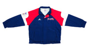 MLB (Apex One) - Atlanta Braves Spell-Out Windbreaker 1990s X-Large Vintage Retro Baseball