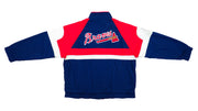 MLB (Apex One) - Atlanta Braves Spell-Out Windbreaker 1990s X-Large Vintage Retro Baseball