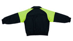 Nike - Black& Green Colorblock Bomber 1990s Large Vintage Retro