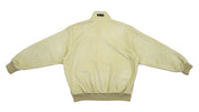 FILA - Beige Suede Reversible Bomber Jacket 1990s Large Vintage Retro