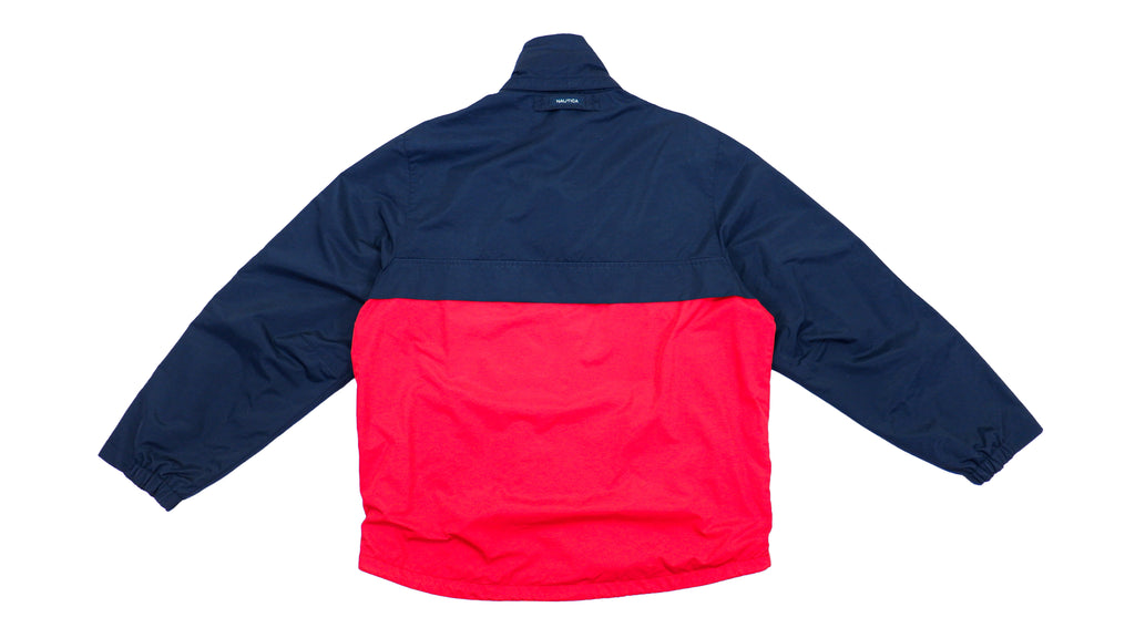 Nautica - Blue & Red Sailing Windbreaker 1990s Large Vintage Retro