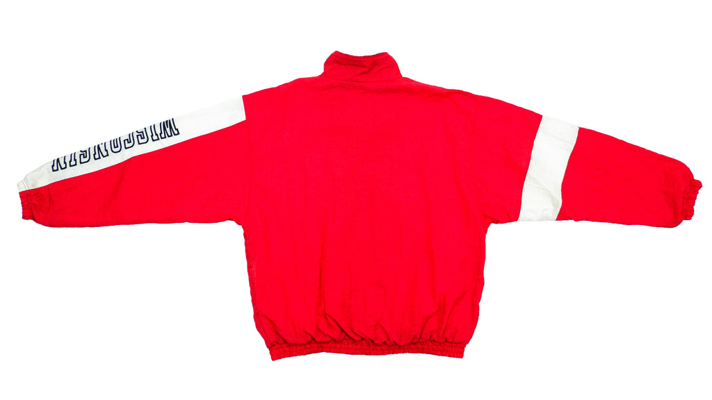 Reebok - Wisconsin Spell-Out Windbreaker 1990s Large Vintage Retro Football College
