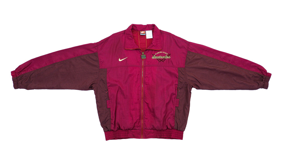 Nike - Florida State Seminoles Windbreaker 1990s Large Vintage Retro Football