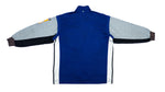 Adidas - Blue & Grey Tear-Away Track Jacket 1990s Large Vintage Retro