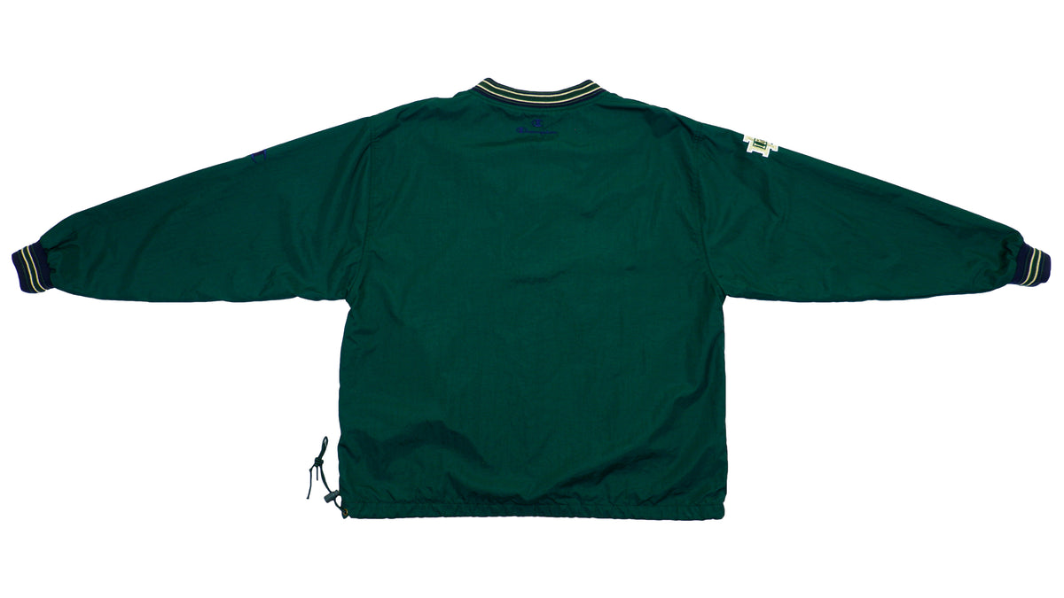 Champion - Nortre Dame Spell-Out Pullover 1990s Large Vintage Retro Football