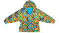 Ellesse - Blue & Orange Crazy Pattern Ski Jacket 1990s Medium Vintage Retro