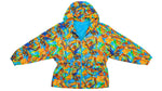 Ellesse - Blue & Orange Crazy Pattern Ski Jacket 1990s Medium Vintage Retro