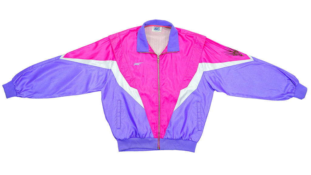 Asics - Pink & Purple Colorway Windbreaker 1990s Medium Vintage Retro