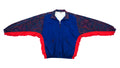 Nike - Blue & Red Patterned Windbreaker 1990s Medium Vintage Retro