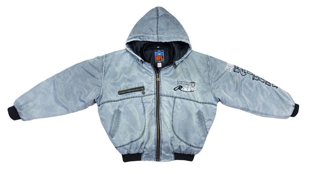 NFL - Los Angeles Raiders Satin Jacket 1990s Medium