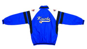 NBA (Mighty Mac) - New York Knicks Spell-Out Windbreaker 1990s Medium Vintage Retro Basketball
