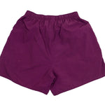 Nike - Burgundy Track Shorts 1990s Medium