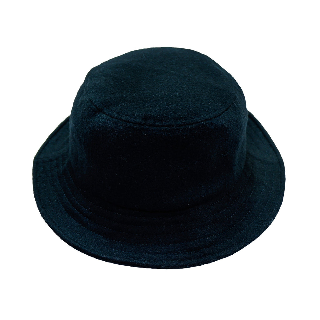 Stussy - Black Bucket Hat Fitted Vintage Retro