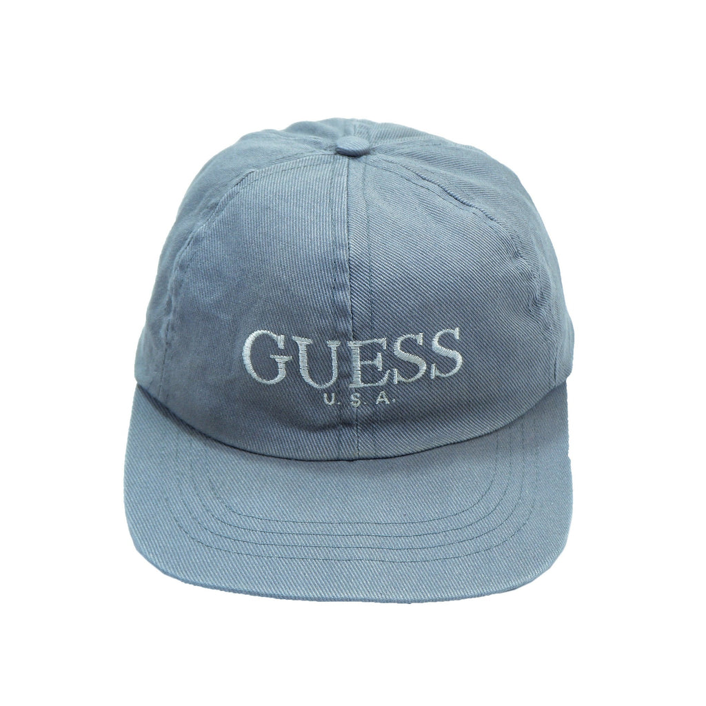 GUESS  - Grey Snapback Hat 1990s Adjustable Vintage Retro