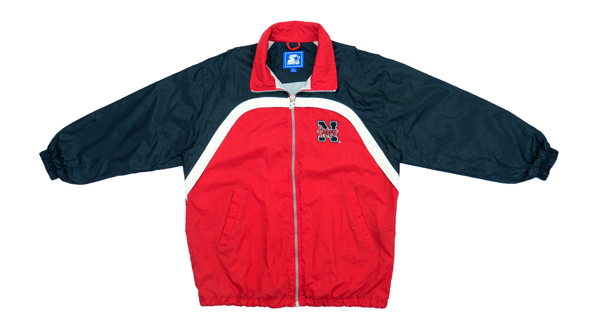 Starter - Nebraska Huskers Windbreaker 1990s Large Vintage Retro Football