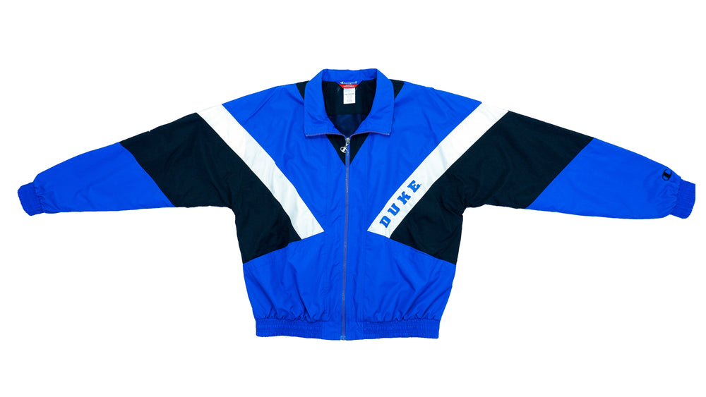 Champion - Duke Blue Devils Windbreaker 1990s Large Vintage Retro College Basketball
