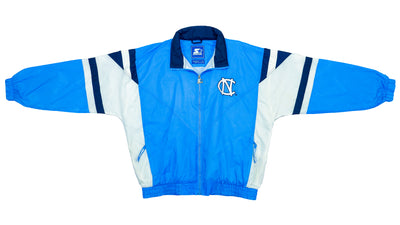 Starter - Blue North Carolina Spell-Out Windbreaker 1990s X-Large