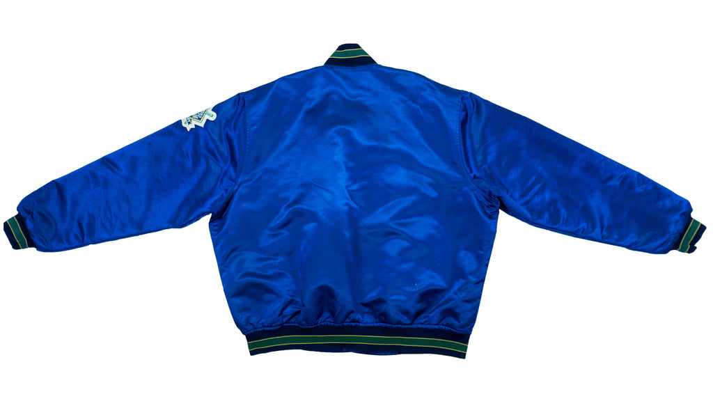 Starter - Milwaukee Brewers Spell-Out Satin Jacket 1990s XX-Large Vintage Retro Baseball