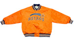 Starter - Houston Astros Spell-Out Satin Jacket 1990s XX-Large Vintage Retro Baseball