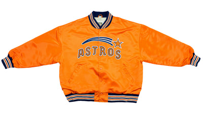 Starter - Houston Astros Spell-Out Satin Jacket 1990s XX-Large