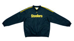 NFL - Pittsburgh Steelers Pullover Windbreaker 1990s Large Vintage Retro Football