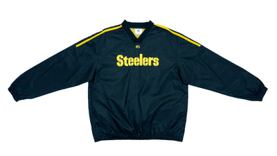 NFL - Pittsburgh Steelers Pullover Windbreaker 1990s Large