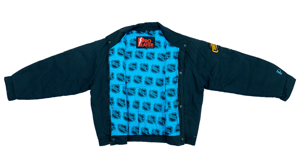 NHL (Pro Player) - San Jose Sharks Windbreaker 1990s X-Large Vintage Retro Hockey