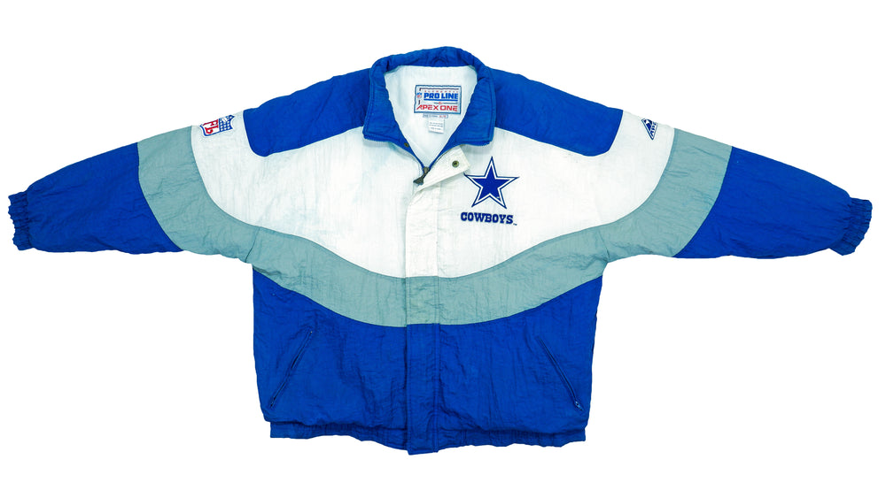 NFL (Apex One) - Dallas Cowboys Windbreaker 1990s XX-Large Vintage Retro Football