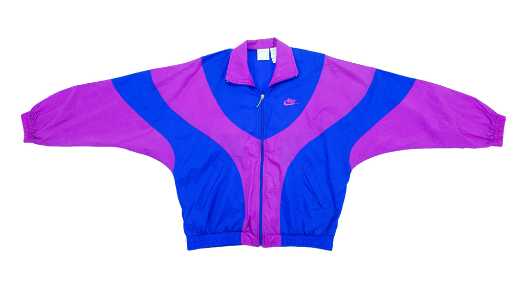 Nike - Blue & Purple Grey Tag Colorway Windbreaker 1980s Medium