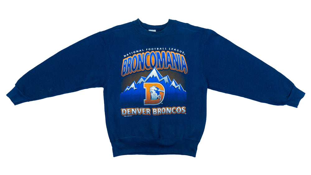 NFL - Denver Broncos Sweatshirt 1990s Medium Vintage Retro NFL Football