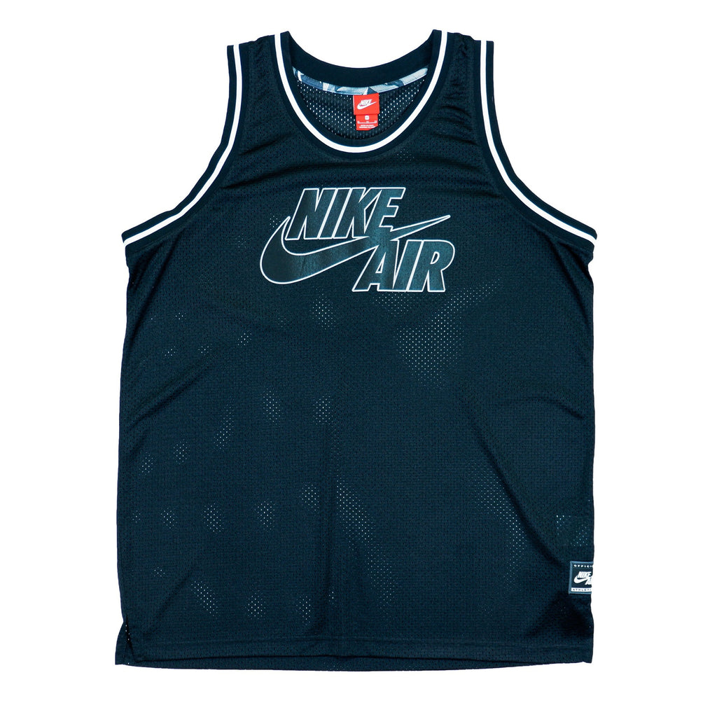 Nike - Black Big Logo Mesh Basketball Jersey 2000s X-Large Vintage Retro
