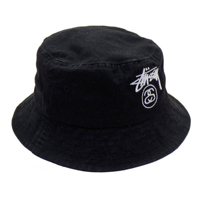 Stussy - Black Bucket Hat Fitted
