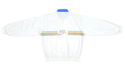 Nike - White Spell-Out Bomber Windbreaker 1990s Large Vintage Retro
